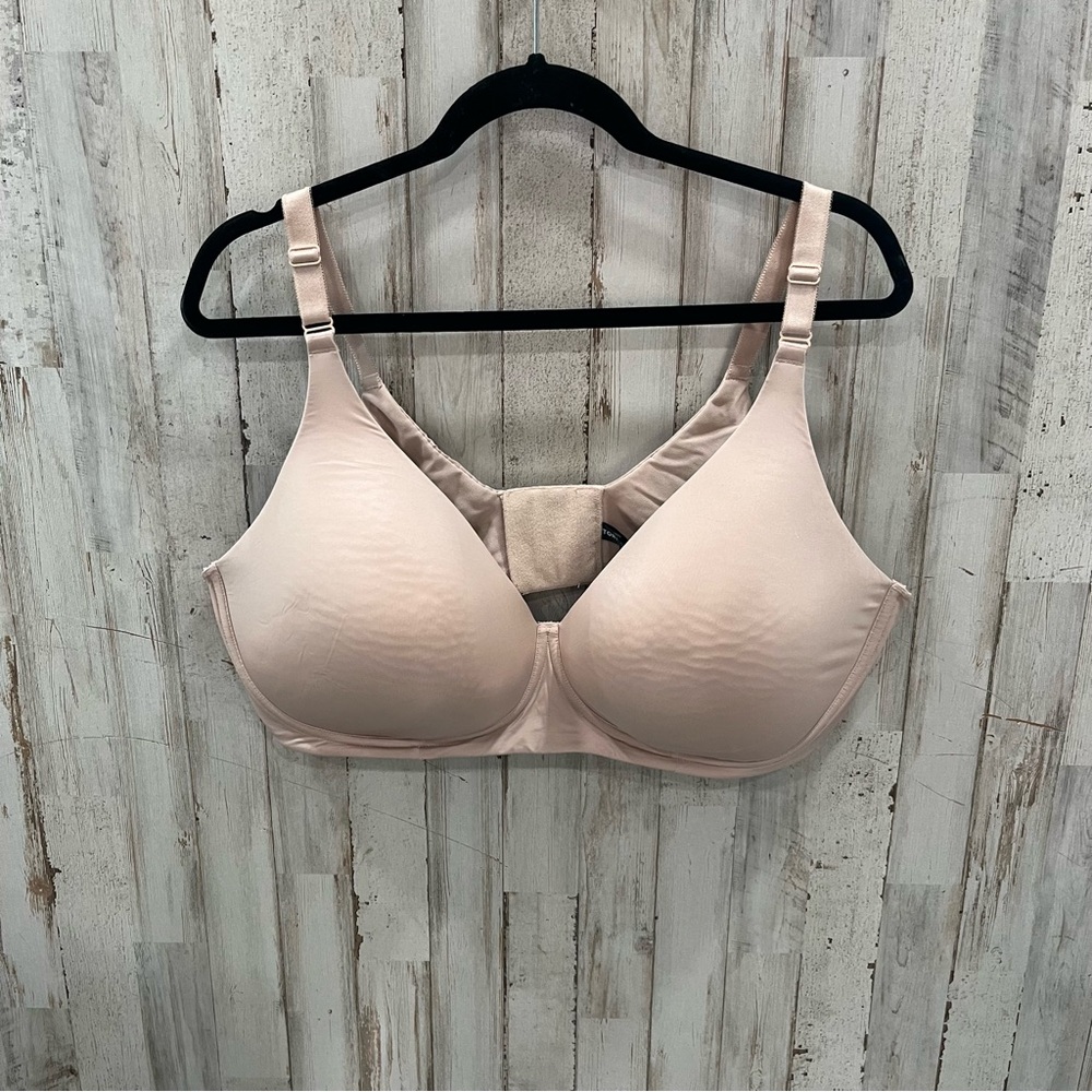 Torrid Curve Bra 42DD Beige Wire Free Lightly Lined Everyday Wireless